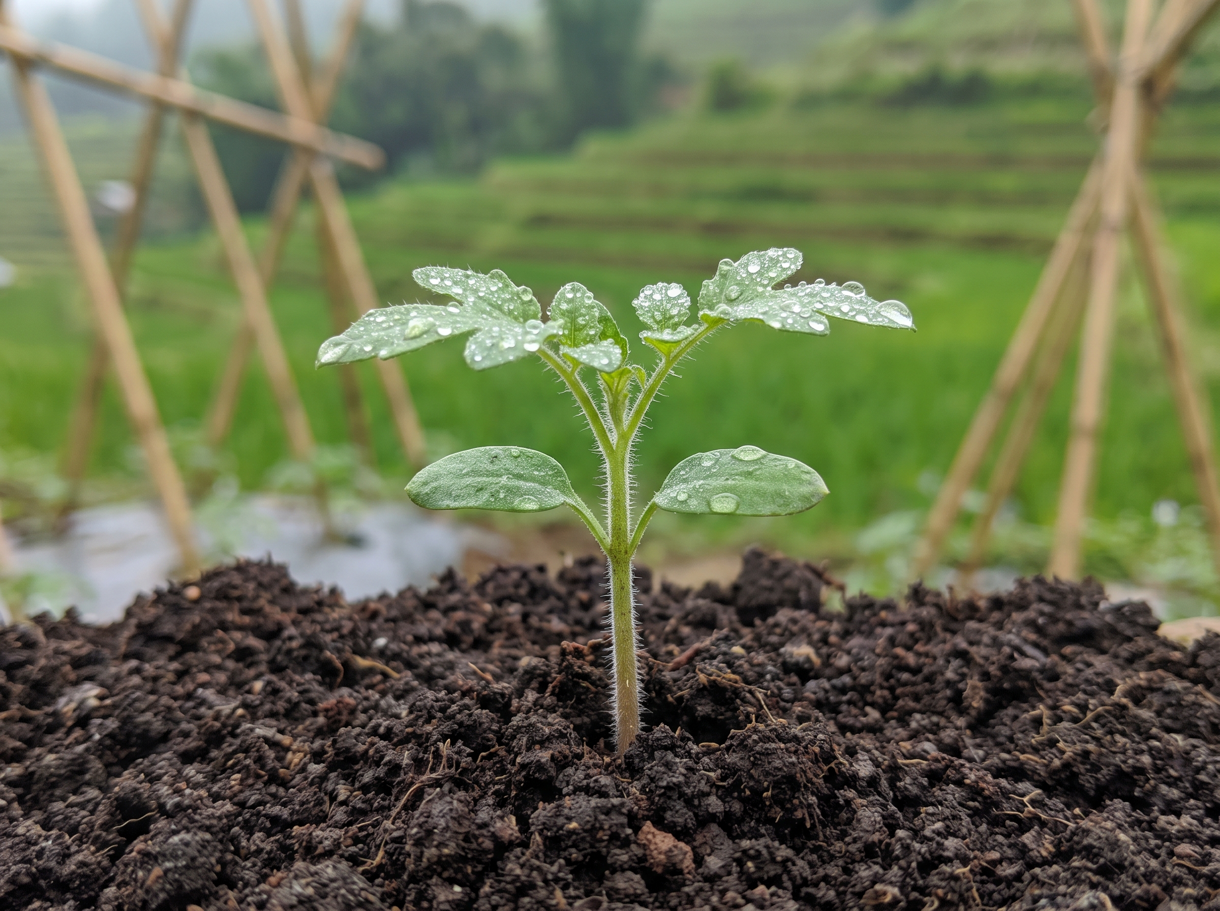 Cây giống cà chua bi organic